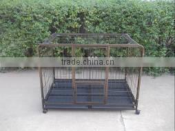 2014 House-type removable bottom tray square Metal dog cage