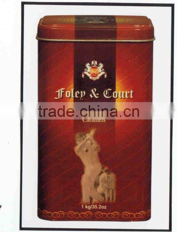 Metal Chocolate Toffee Box Cans