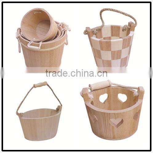 wooden buckets for wholesale cubos de madera para la venta al por mayor