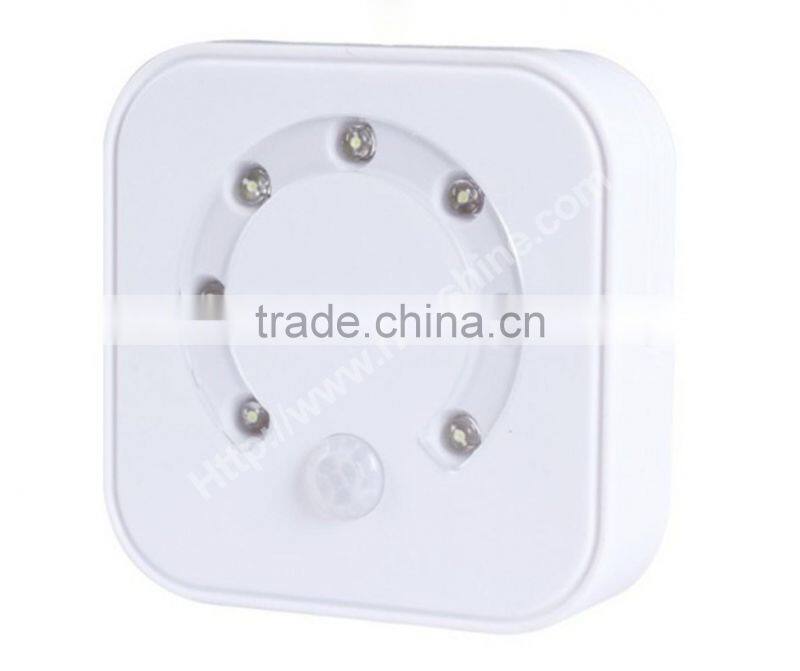 classic white smart 7 led motion sensor light with pir sensor