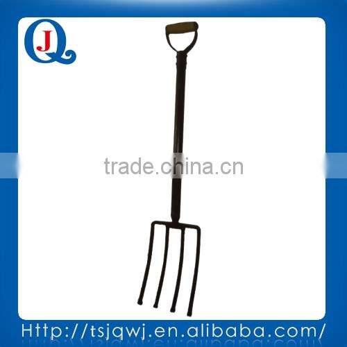 Garden and farm digging fork JQ108SP with steel handle