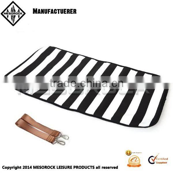 High quality white and black stripe diaper tote bag baby diaper bag