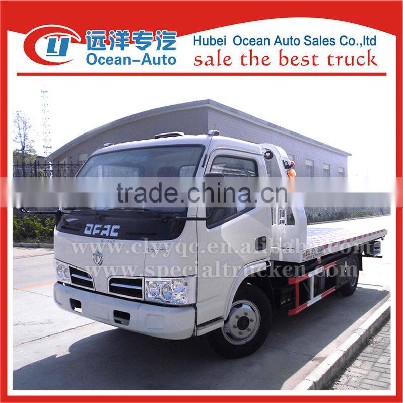 Dongfeng dlk flatbed tow truck sale
