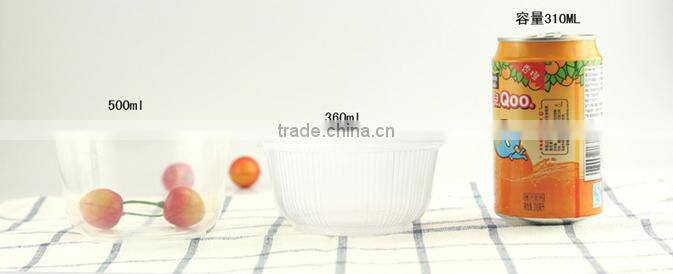 transparent plastic one off bowl box food take out packing box 360ML