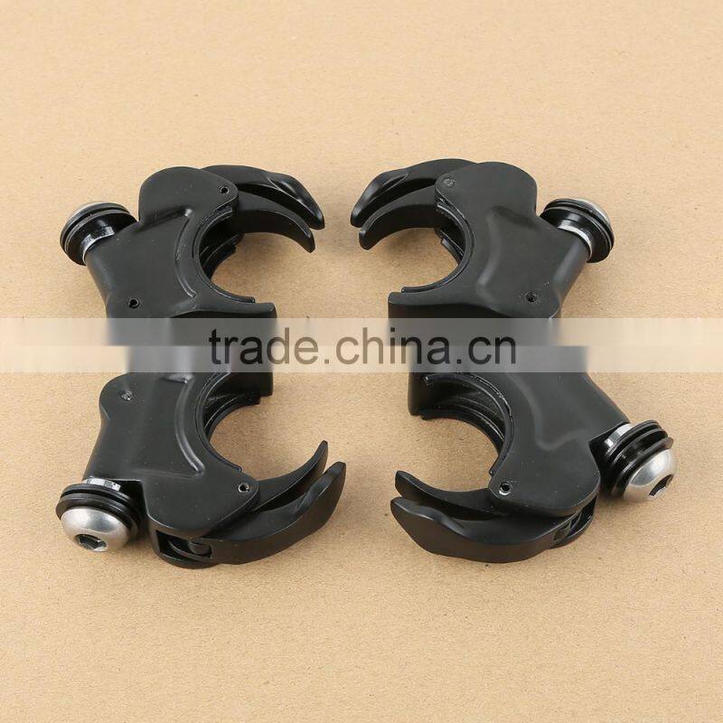 2 Pairs 39mm Windshield Clamps For Dyna Super Glide Sportster 883 1200
