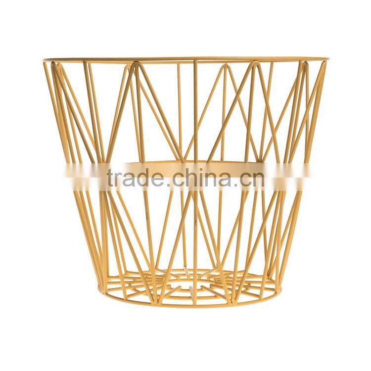 2016 new product wholesale painted finished home goods wire storage basket