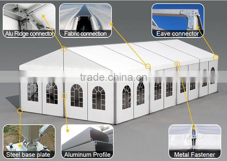 Attractive popular large clear top roof tent transparent wedding tent PVC marquee tent canvas party tent