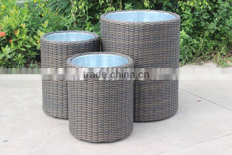 Garden Wicker Furniture 3 Different Size Flowers Basket