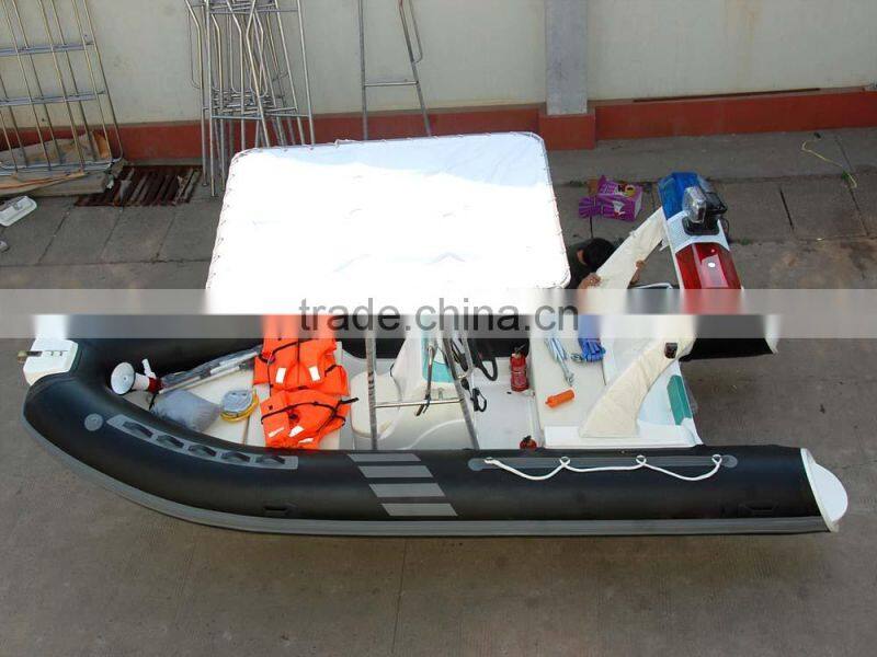 CE approved 17ft open inflatable boat rib