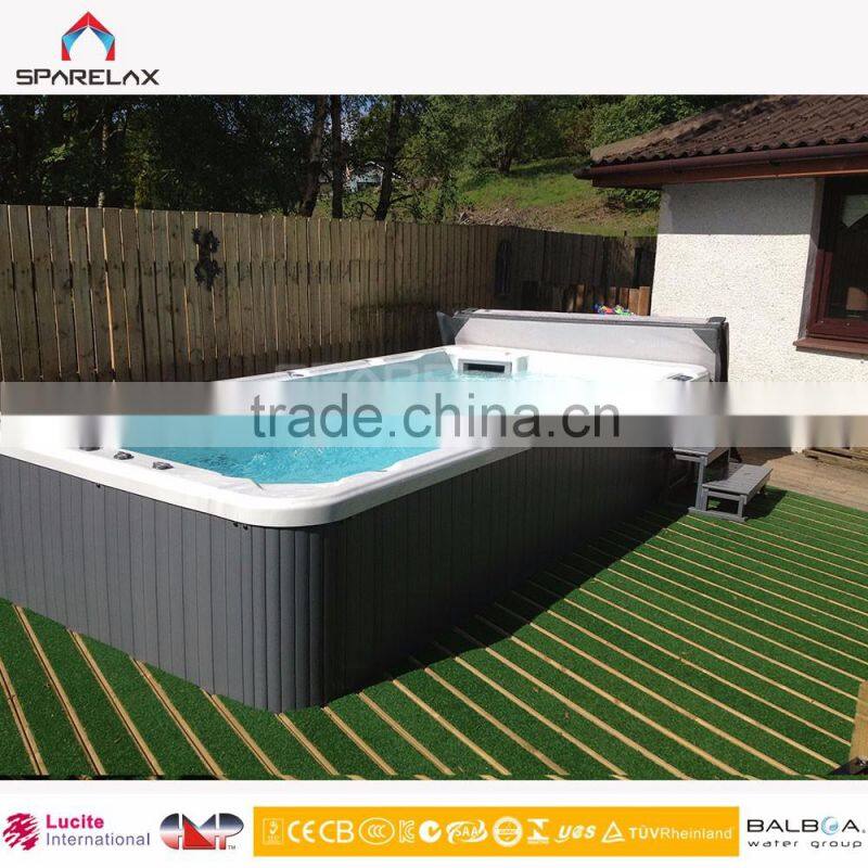 Outdoor Massage Pool Spa / Swim Pool With Outdoor Spa Acrylic Whirlpool Massage Outdoor Spa Bath Swimming Pool