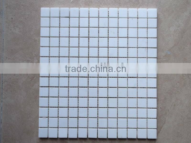 Greece Polaris White Marble Mosaic Tile 305x305 polished low price