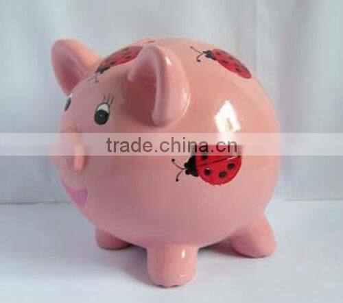 Resin painted large coin banks