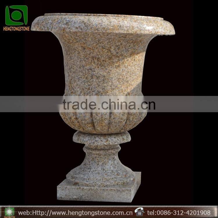 Natural Stone Carving granite marble flower pots flowerpot wholesale for Garden