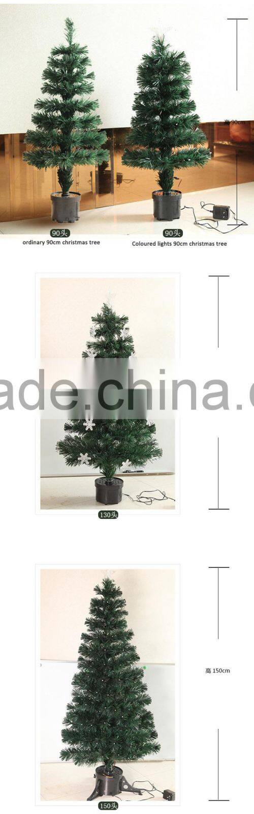 Hot sale christmsa ornament PVC christmas tree with LED