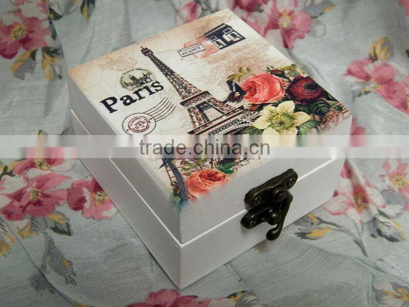 Customization Printing Wooden Box UV Printing Jewel Case