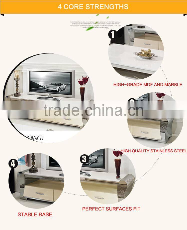 E362 Living Room Modern TV Lcd Wooden Cabinet Designs