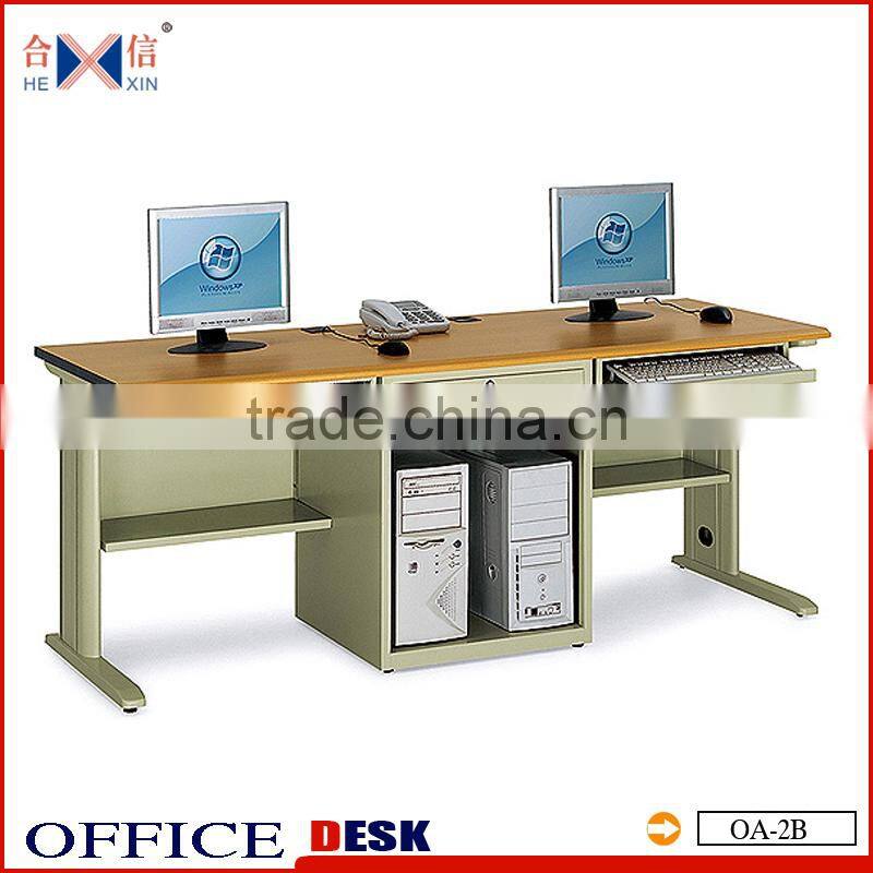 Modern 2 person computer desk for two computers