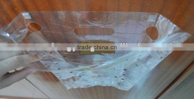 Portable the perforation fruit bag supermarket grape packaging bag