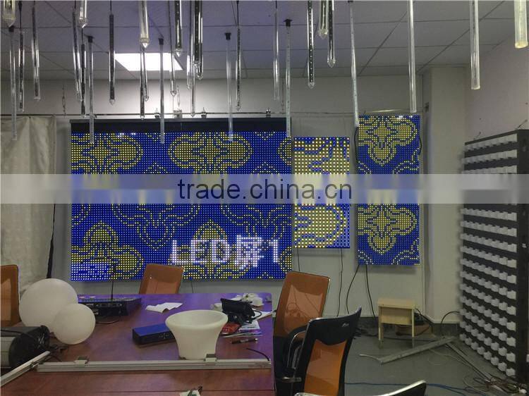 Crutain wall Indoor large video screen flexible led curtain display