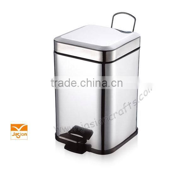 square stainless Steel Foot Bin
