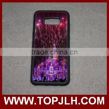 Sublimation silicone case TPU cover for Samsung S8 edge cell phone