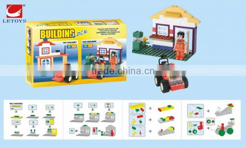 High quality wholesale kids diy3d plastic building blocks toys
