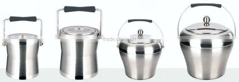 Starred Hotel guest room stainless steel ice bucket