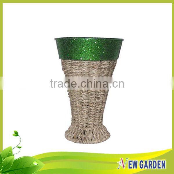 China Ecological hand-woven durable best service rope flower basket