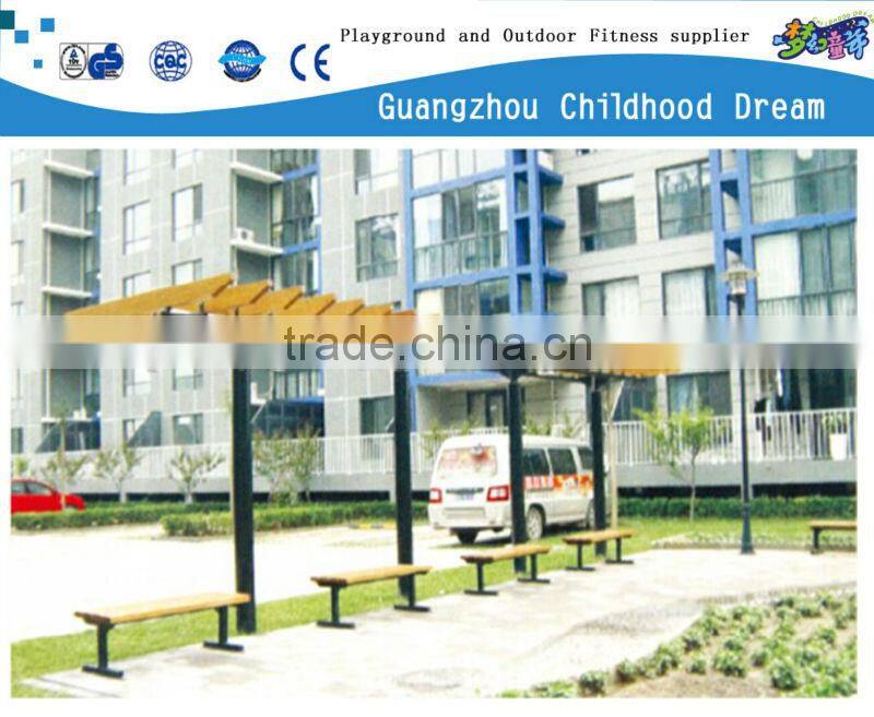 (HD-19201)Outdoor wooden public waiting bench chair