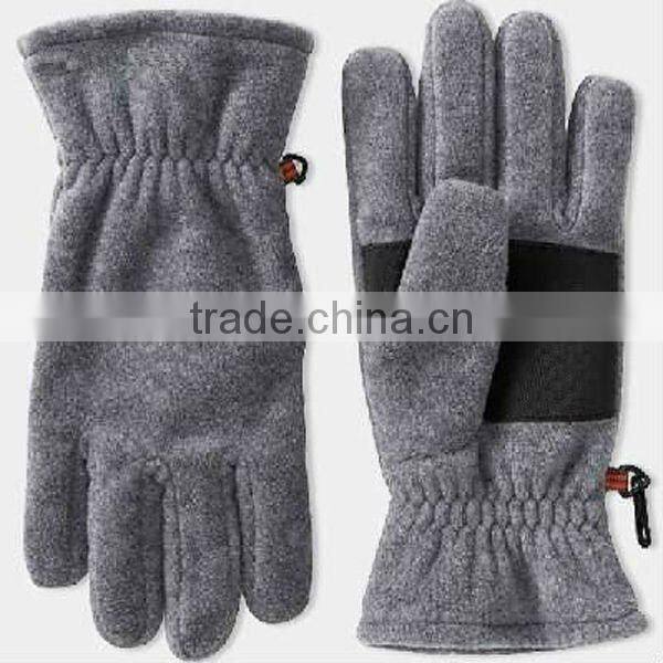 Black mens winter fleece glove