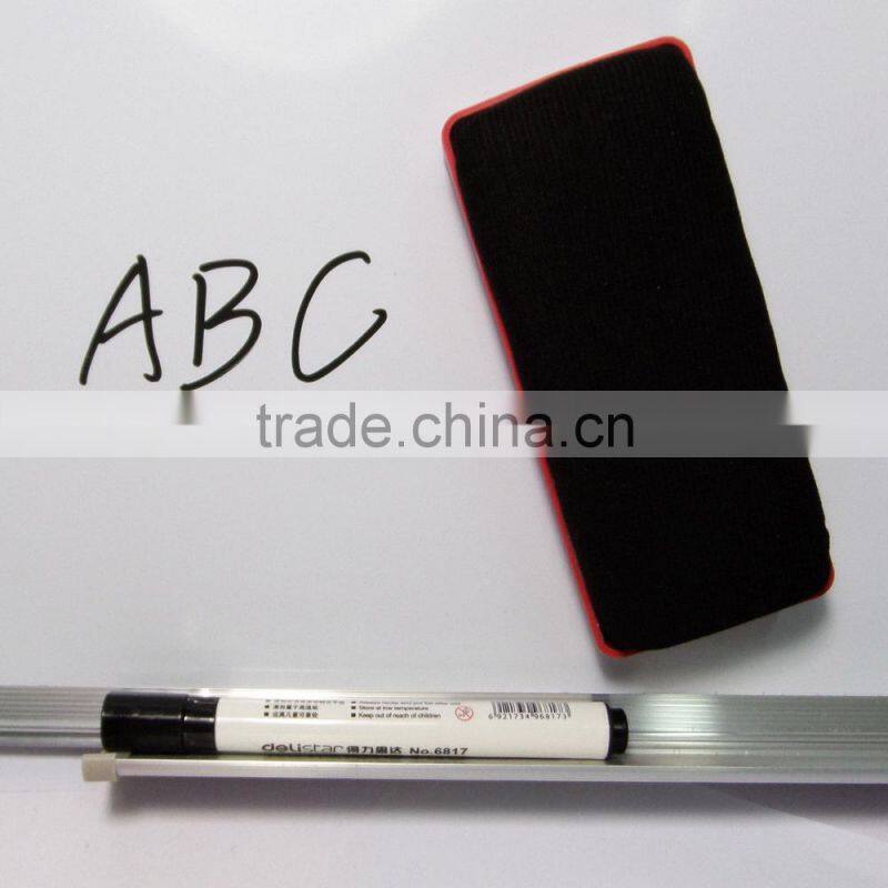 Quality 14.5cm plastic magnetic white board eraser