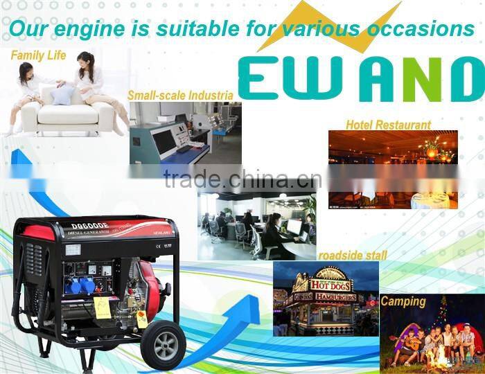 5kw honda air-cooled enigne open frame diesel generator single phase