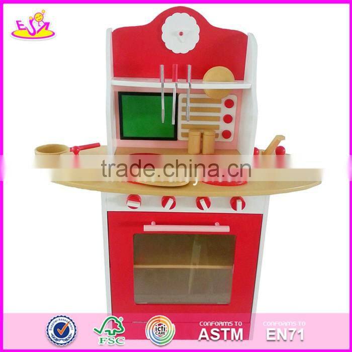 2017 New design boys wooden kitchen toys most popular girls wooden kitchen toys top fashion wooden kids kitchen toys W10C245