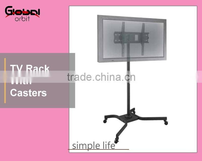 Hot Sale Monitor Display Mobile Trolley TV Stand Mount Bracket With Wheels
