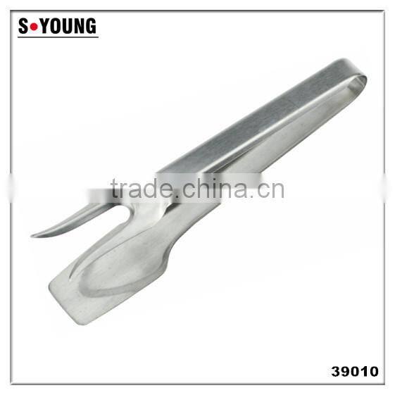 39010 Stainless Steel Kitchen Tongs BBQ Grill Food salad Tongs fork tong