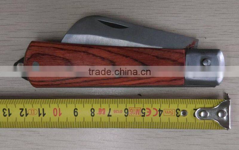 The electrician folding knife bent blade