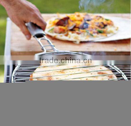barbecue wire mesh with folding handle