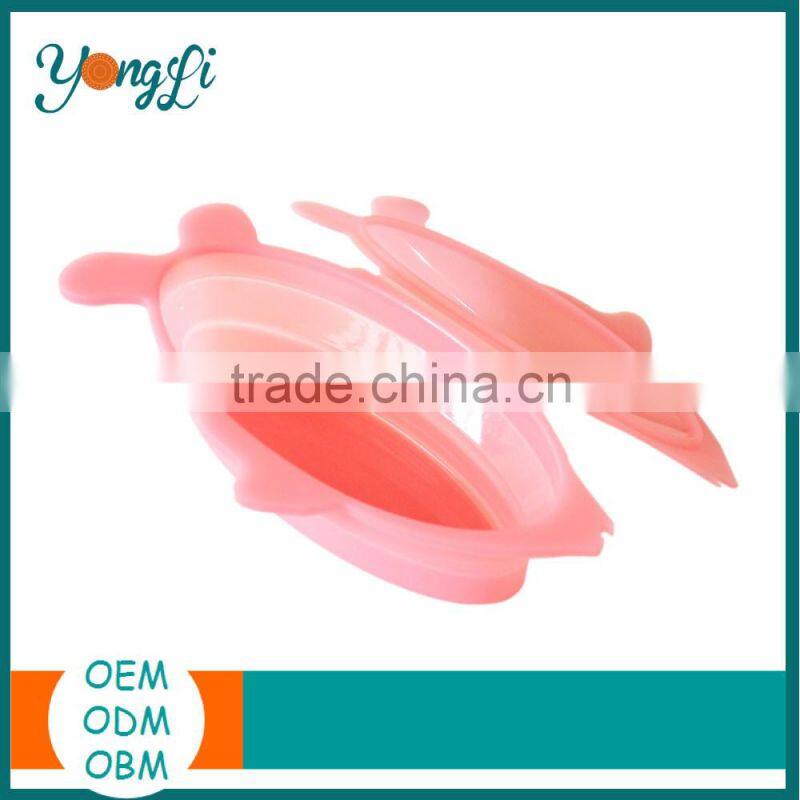 Easy-Clean Non-Toxic Collapsible Silicone Bowls With Lid