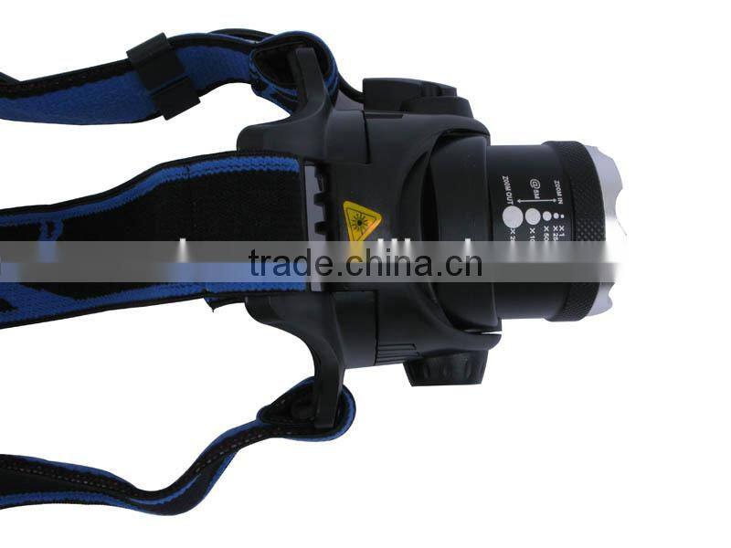 A9 High Power 10W Adjustable Zoom Headlamp 800LM XML T6 LED Headlight
