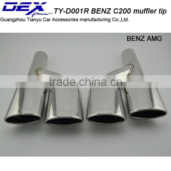 Best price high quality car part tuning b-enz amg c200 exhaust muffler tip