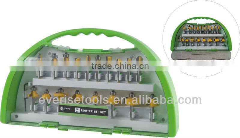 Wood working craft 18pcs carbide router bit