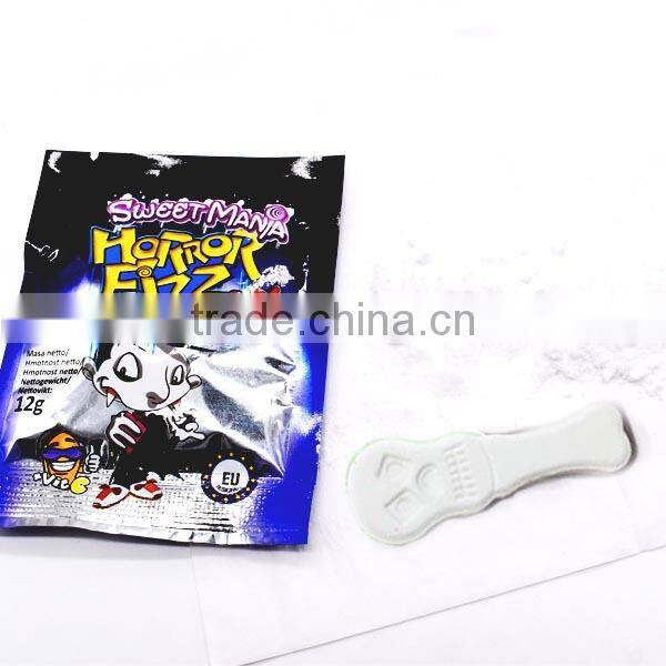 Halloween Festival Candy Tablet Skeleton Bone Shape Candy with Sour Powder