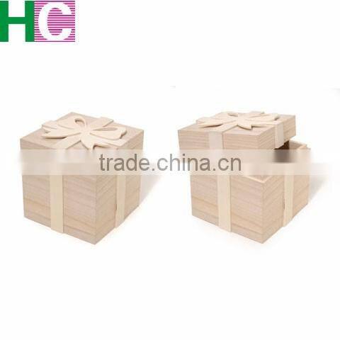 Unfinished christmas wood decorative house