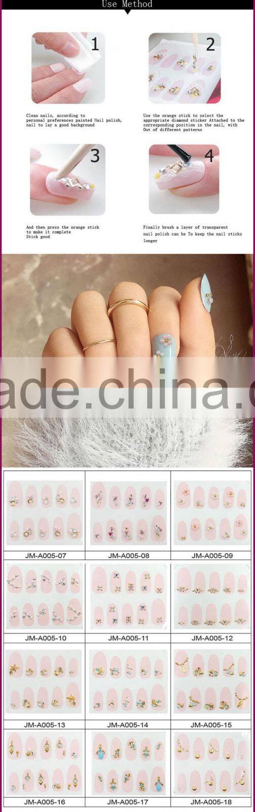 New Air Nail Art 3d Stickers With Stone