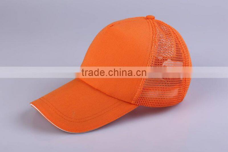 6 Panel Plain Man Trucker Hat Custom Mesh Baseball Cap Blank Unisex Mesh Cap