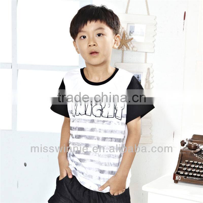 kids printed t-shirt short sleeve summer tee