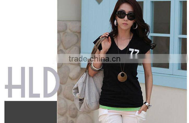 O neck t shirts white women ladies girls 2013