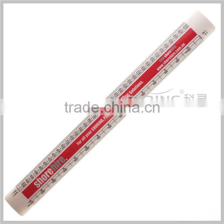 Kearing camber Plastic Metric Professional measuring tool Flat Oval Scale Rulers for Architects and Engineers # 8505