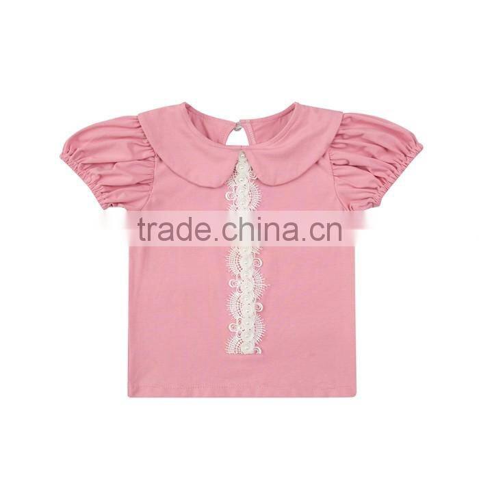 2017 Newest Cotton Baby Clothes Flutter Sleeve Top Suspender Shorts Girls Outfit