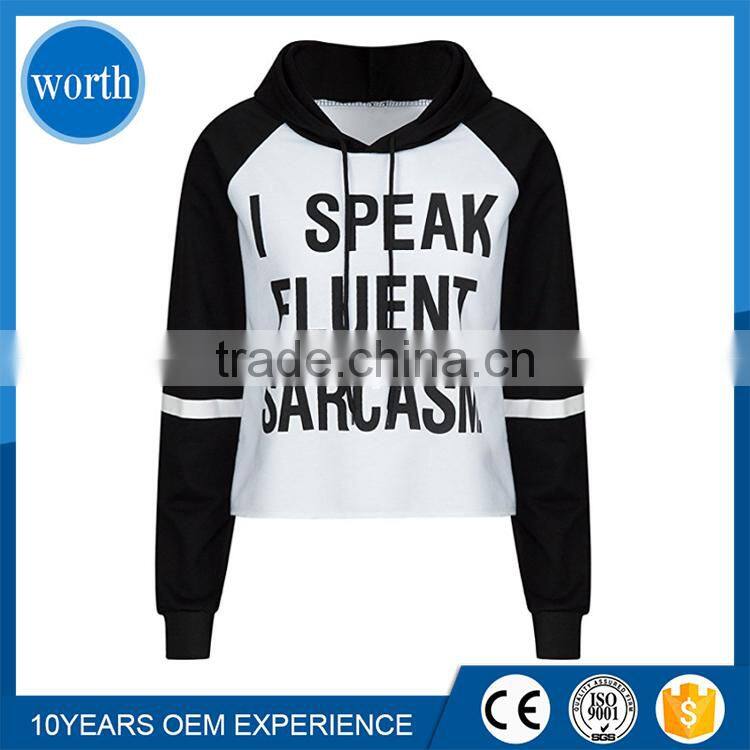 Hoodies Women Custom Printing Drawstring Pullover